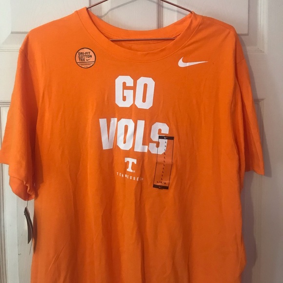 Tennessee Volunteers “Go Vols” Nike Dri-Fit Orange T-Shirt New with Defects L - Picture 2 of 13